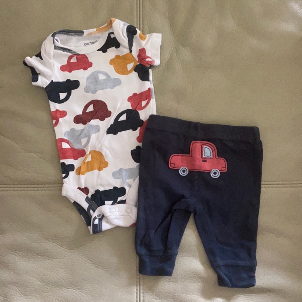 Carter’s Cars newborn outfit